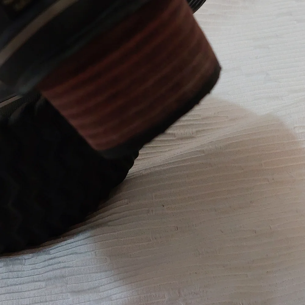 Sorel Black Ankle Boots with Red Accented Laces